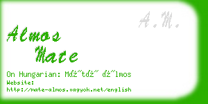 almos mate business card
